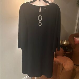 Elegant Black Midi Dress